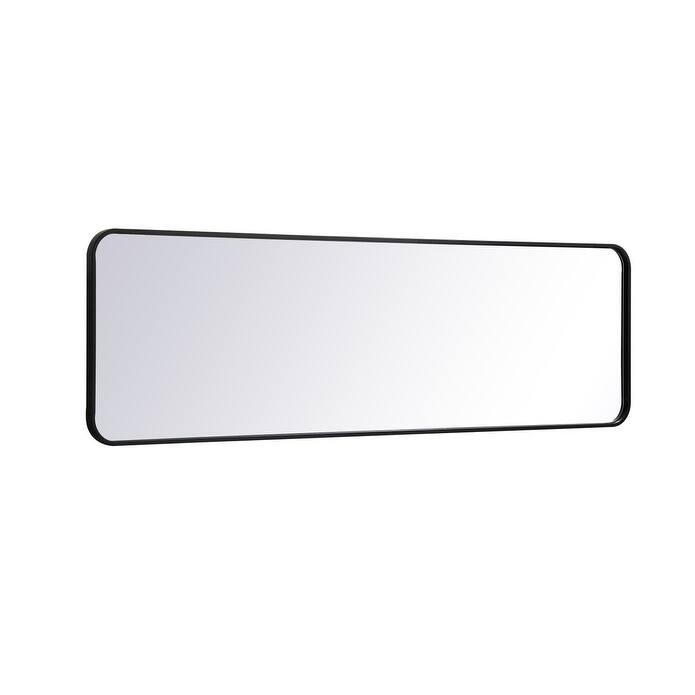 Ezra Soft Corner Metal Rectangular Mirror