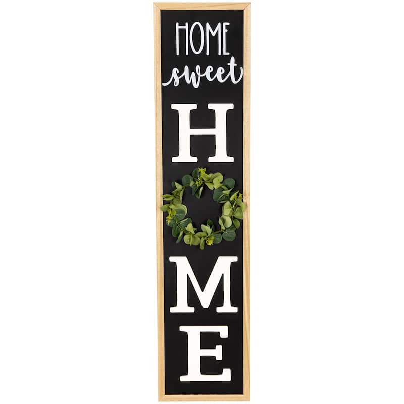 Home Wooden Framed Outdoor Porch Sign - 40"