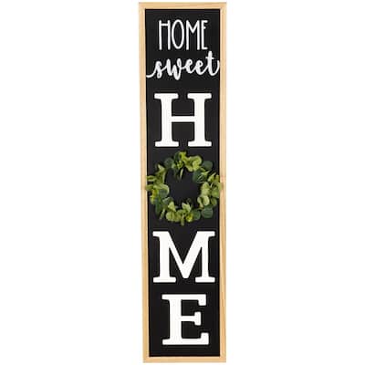 Home Wooden Framed Outdoor Porch Sign - 40"