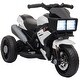 preview thumbnail 1 of 3, All Terrain Kids Electric Motorbike with Triple Wheel Safety and Real Engine Sound for Outdoor Adventure and Gift Giving White