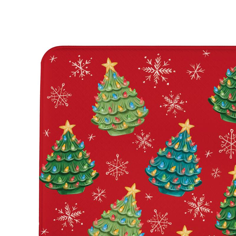 Nostalgia Christmas Tree Anti-Fatigue Door Mat - 40" x 20"