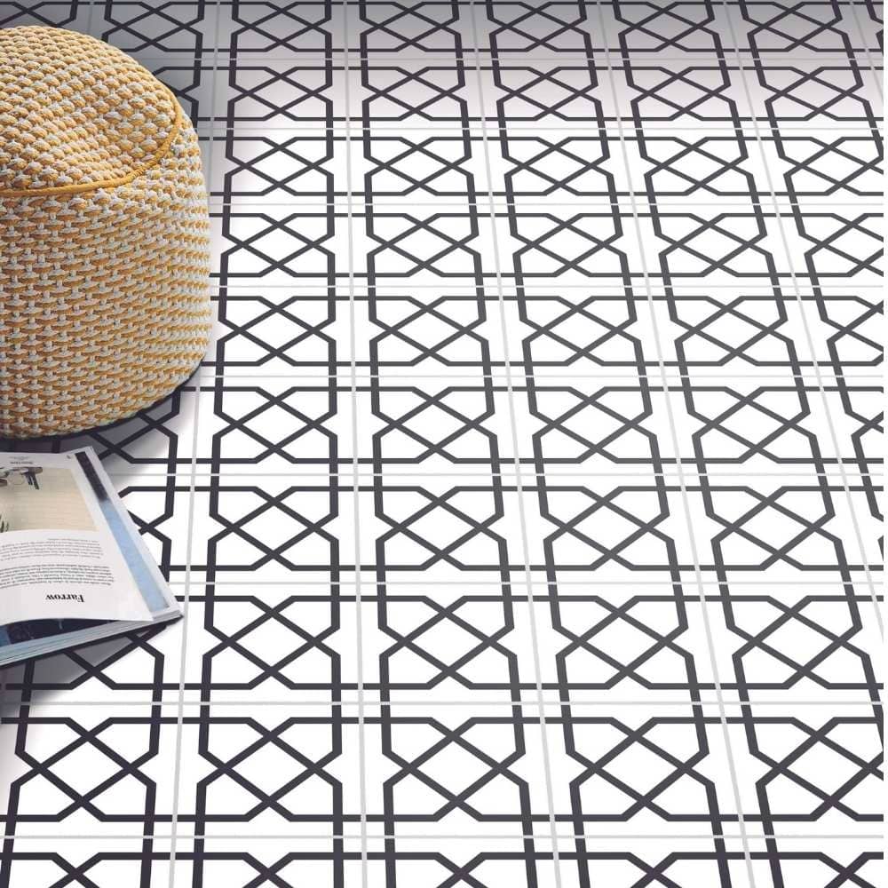 Gatsby 6x6 Matte Porcelain Encaustic Tile - Floor, Wall & Backsplash