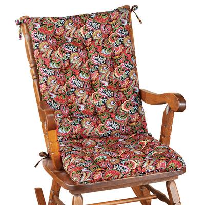 2-Piece Paisley Rocking Chair Cushion Set