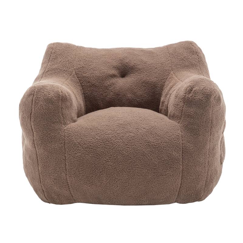 Bean Bag Chair, Bean Bag Sofa Chair with Armrests Stuffed High-Density Foam, Lazy Sofa Comfy Chairs BeanBag Chair