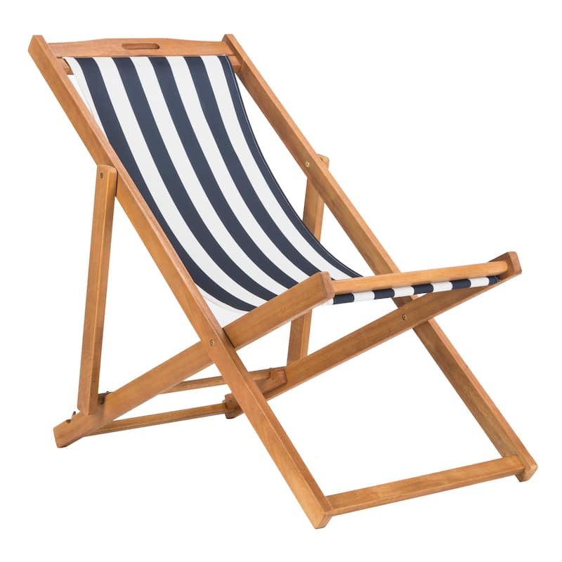 SAFAVIEH Outdoor Natalya Foldable Sling Chair (Set of 2) - 24W x 34D x 41H