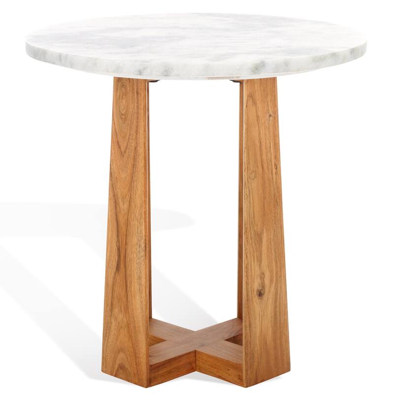 SAFAVIEH Couture Trenton Marble Top Accent Tabl - 20"W x 20"D x 20"H