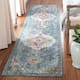 SAFAVIEH Crystal Floretta Vintage Boho Medallion Rug - 2'2" x 21' Runner - Teal/Orange