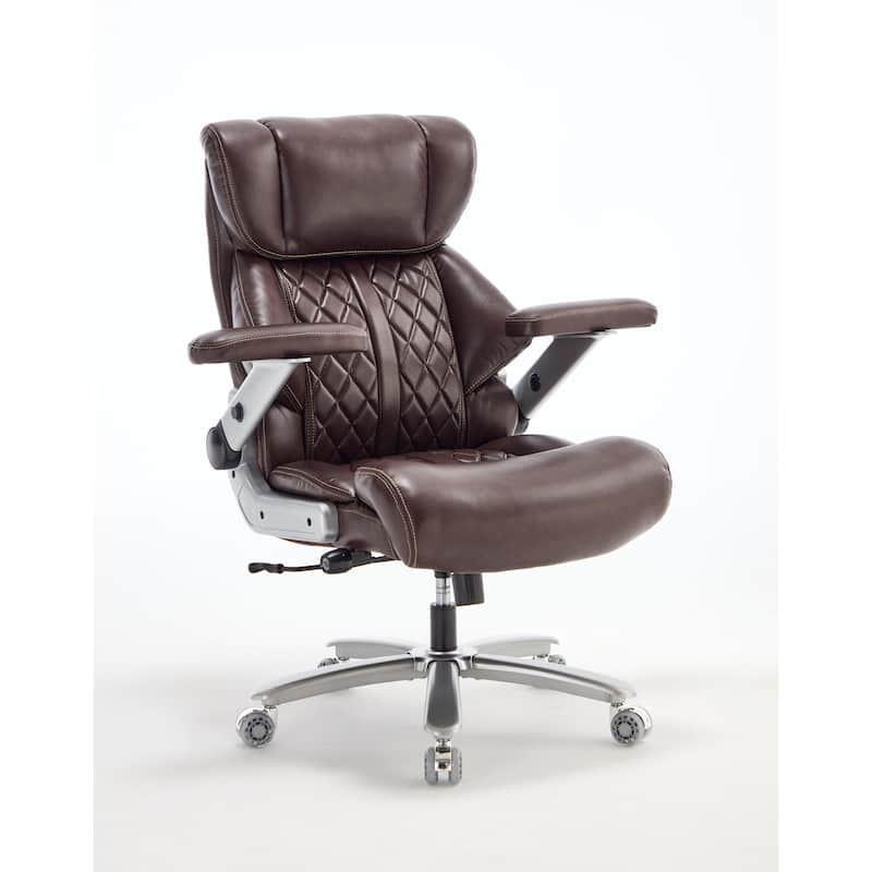 500lbs Big and Tall Office Chair for Heavy People Executive Office Chair with Wide Spring Seat, 360 Swivel Chair