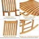 preview thumbnail 13 of 30, Gymax Wooden Rocking Chair Porch Rocker High Back Garden Seat For - See Details