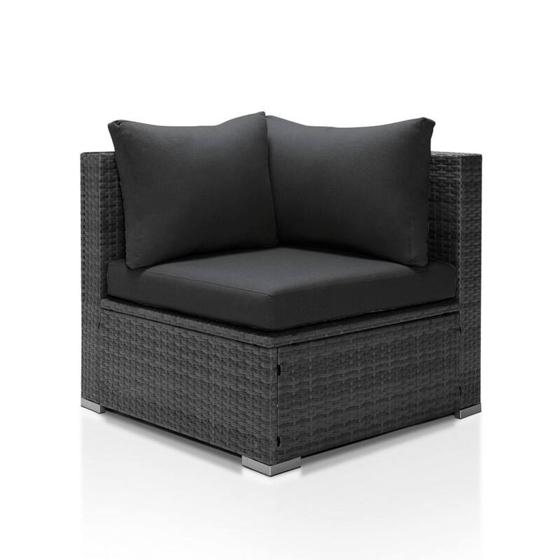 FINCATI Outdoor Sectional Conversation Set, 500 lbs Wicker Deep Seating Set, Loveseat/ Corner/ Ottoman Selectable
