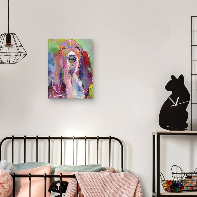 Art Basset Hound Canvas Art Print