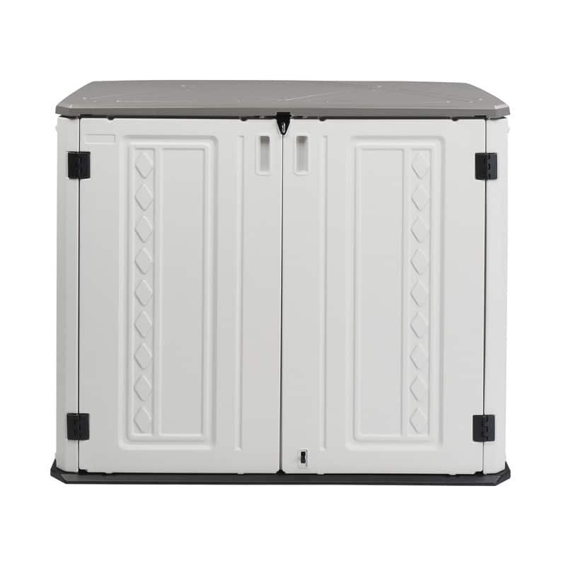 250 Gallons White HDPE Courtyard Storage Box