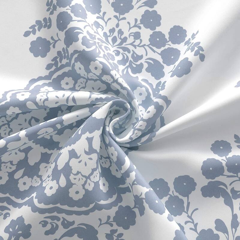DriftAway Samantha Floral Damask Medallion Pattern Valance Rod Pocket