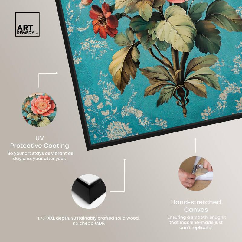 Floral Azure Ascent II Canvas by Art Remedy
