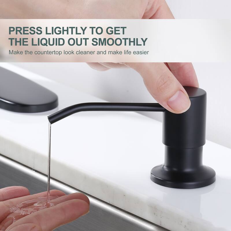WOWOW Pull Down Sprayer Kitchen Faucet with Soap Dispenser