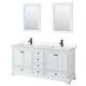 Option White / Carrara Cultured Marble Top / Matte Black