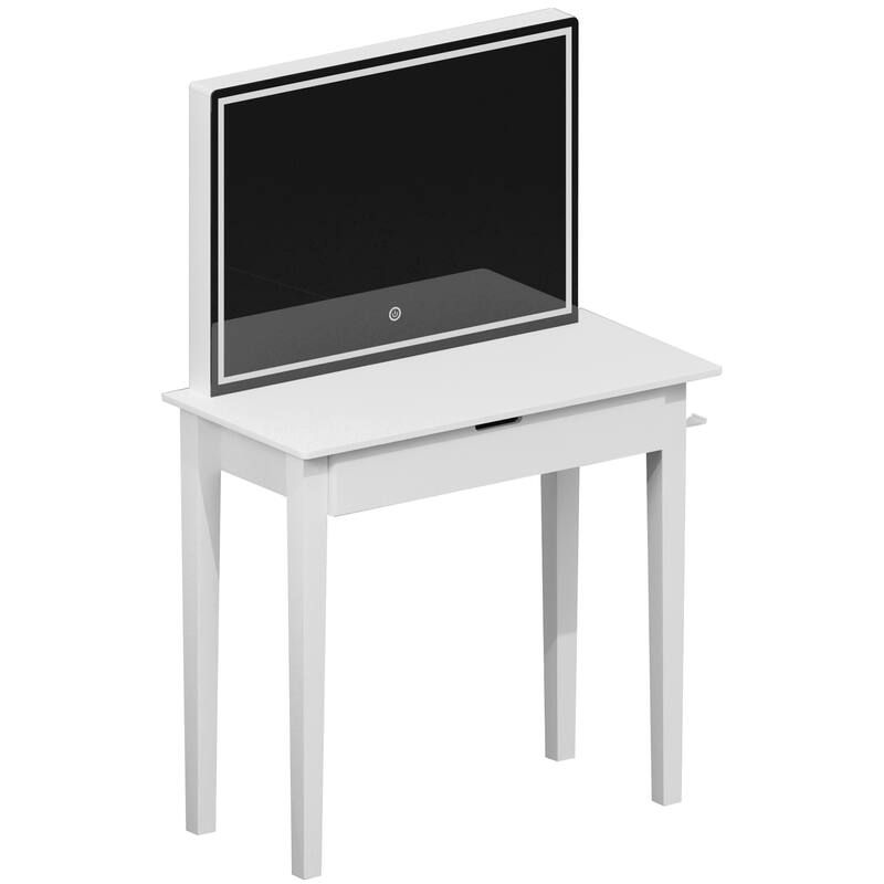 Vanity Desk Set With Mirror For Makeup