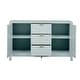 preview thumbnail 6 of 11, Entryway Buffet Cabinet with Wave 2-Door and 3 Drawers, Adjustable Shelves for Stylish Storage