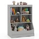 preview thumbnail 3 of 32, Costway 3-Tier Children's Multi-Functional Bookcase Toy Storage Bin - See Details Grey