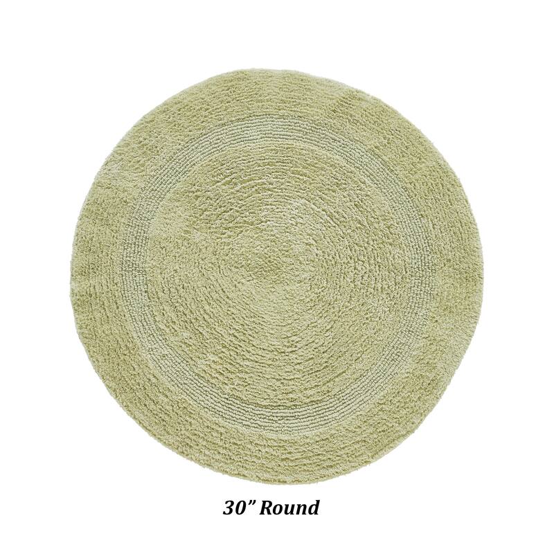 Better Trends Bath Rugs 100% Cotton Reversible Highly Water Absorbent Bathroom Rug for Shower, Sink, Bath Mats - Lux Collection