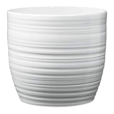 6.3" Ceramic Bergamo Indoor Plant Pots - White or Red