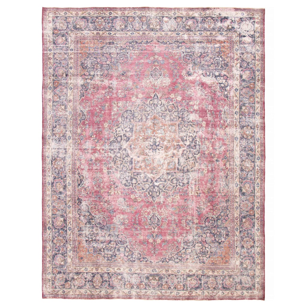 ECARPETGALLERY Hand-knotted Antalya Vintage Burgundy Wool Rug - 9'6 x 11'10