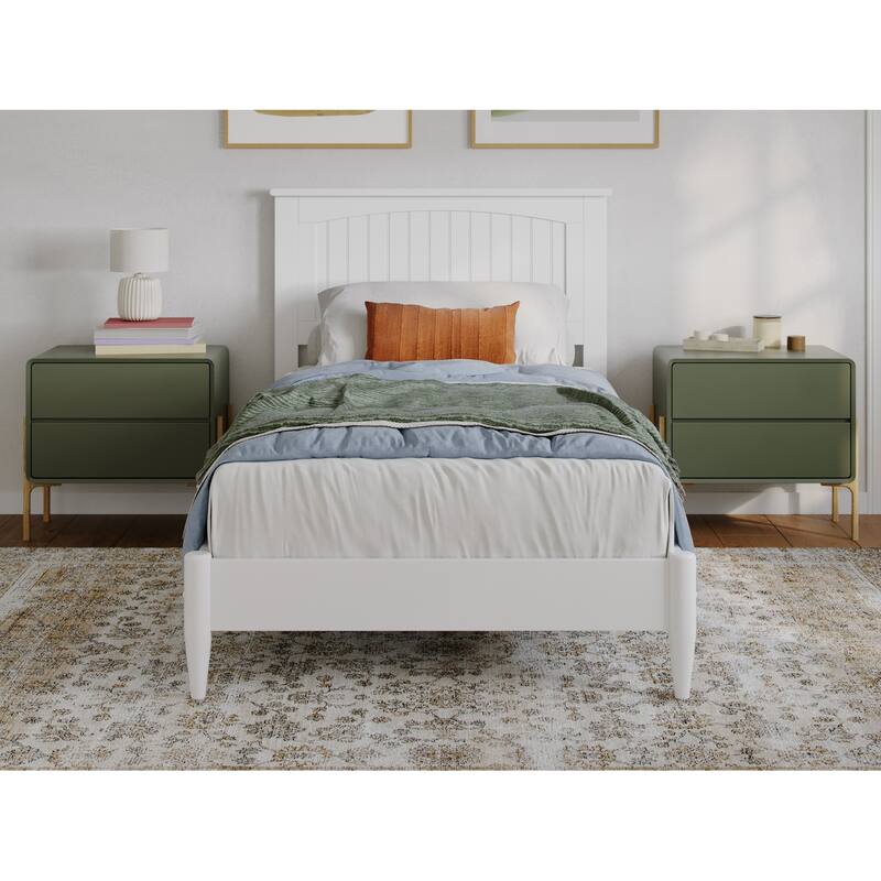 Naples Solid Wood Low Profile Platform Bed