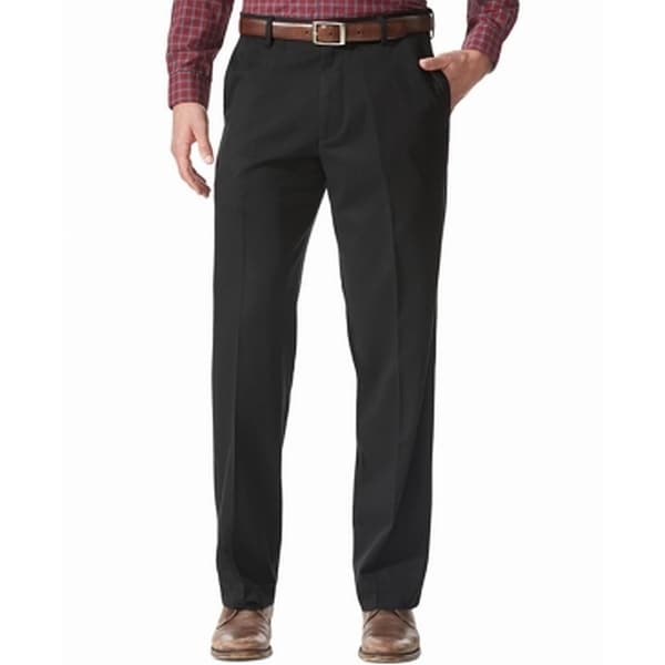 Dockers Mens Pants Black Size 40x30 Khakis Flat Front Relaxed Stretch. Opens flyout.