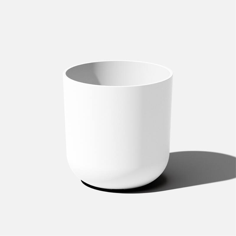 Pure Series Kona Modern Round Planter - 15 inches - White