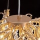 preview thumbnail 12 of 16, 40 in. Gold Modern Crystal Chandelier Tree Branches Rectangular Chandelier Kitchen Island Pendent Light for Dining Room