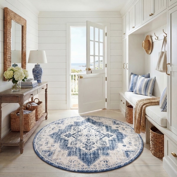 SAFAVIEH Brentwood Clara Traditional Oriental Medallion Rug - On