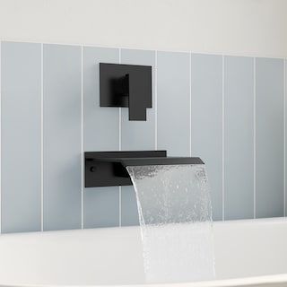 GRANDJOY Wall-Mount Waterfall Bathtub Faucets Single Handle Shower Faucets