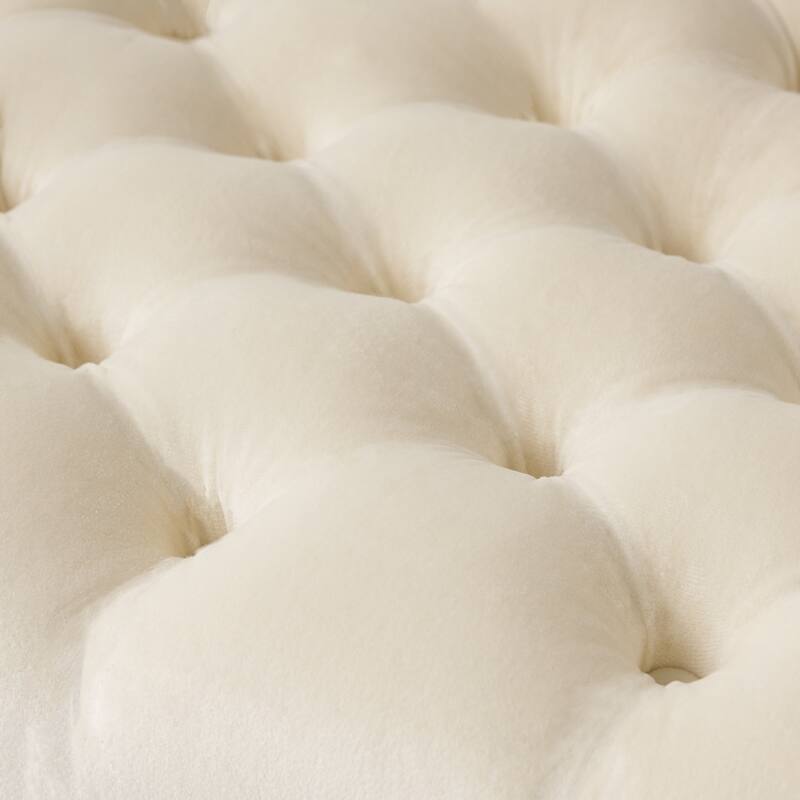 Keiko Contemporary Rolled Arm Velvet Storage Ottoman Bench by Christopher Knight Home