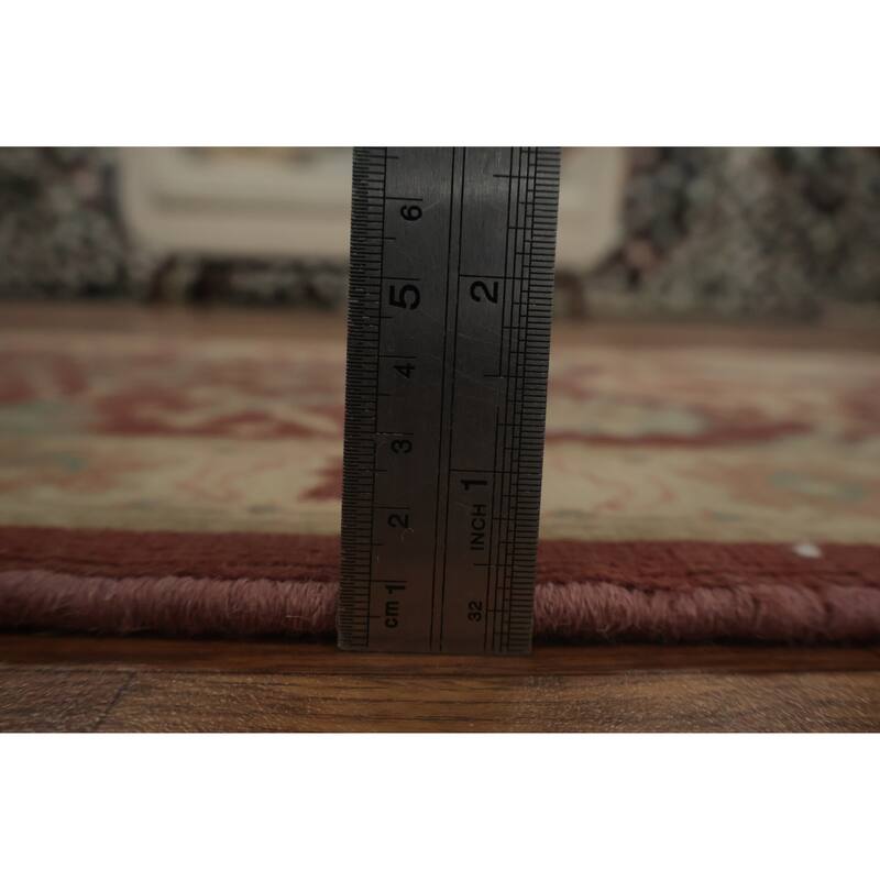 Hand Knotted Oriental 100% Wool Carpet Traditional Floral Brown Ziegler Area Rug - 3' 8'' X 2' 0''