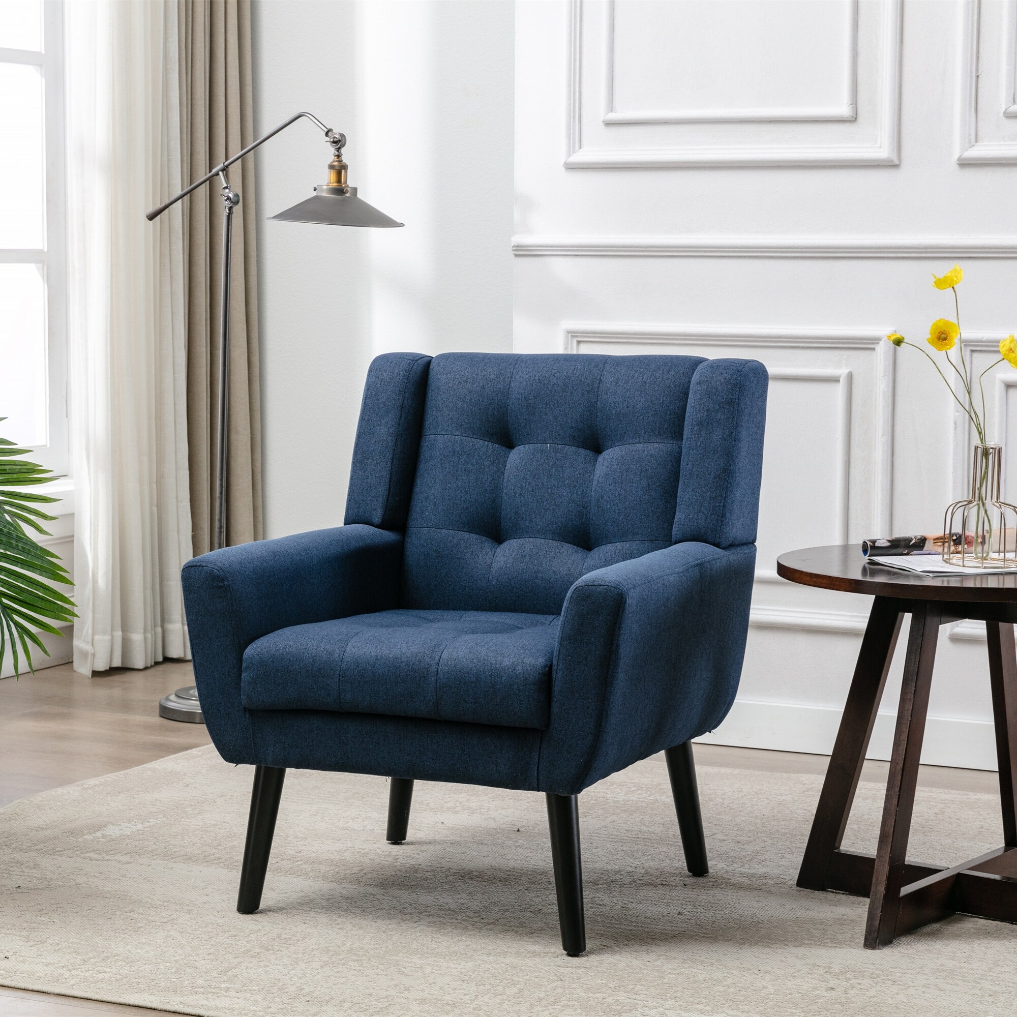 Blue best sale reading chair