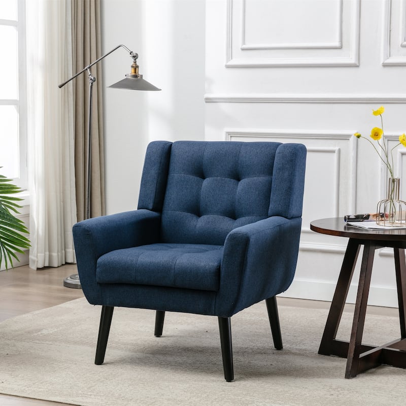 Modern Soft Linen Material Ergonomics Accent Chair - 29.92 x 29.53 x 34.25