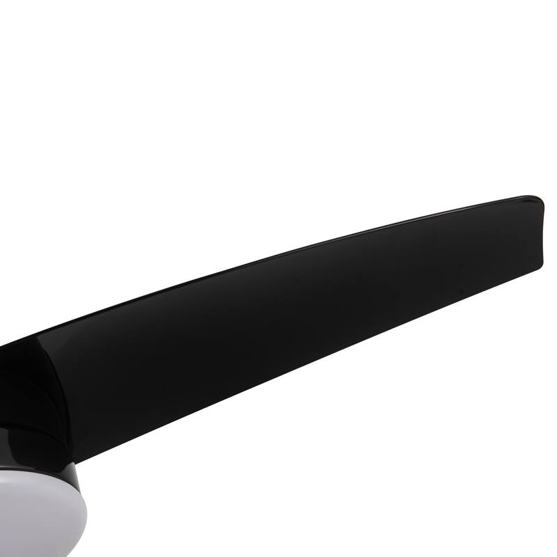 42-Inch 3-Blade Matte Black DC Motor Modern Contemporary LED Ceiling Fan-42 in x 42 in x 10.34 in