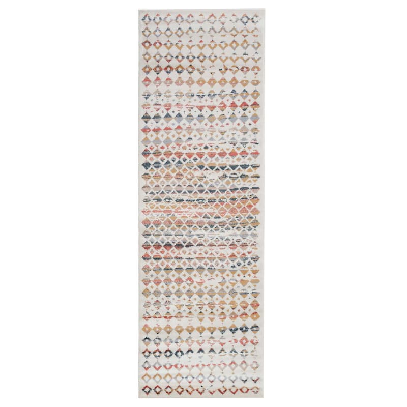 Superior Numair Abstract Geometric Diamonds Indoor Runner or Area Rug