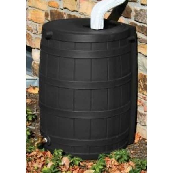 50Gallon Rain Wizard Rain Barrel in Black 23 x 31 x 22 Bed Bath