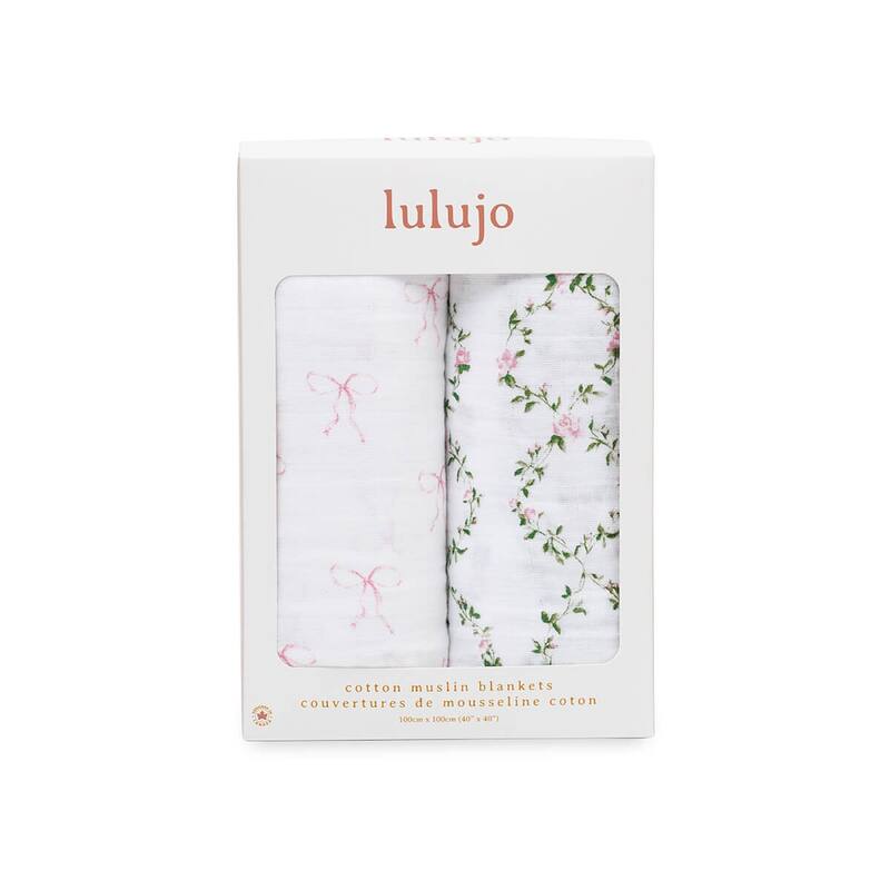 lulujo 2 PK Muslin Swaddling Blankets