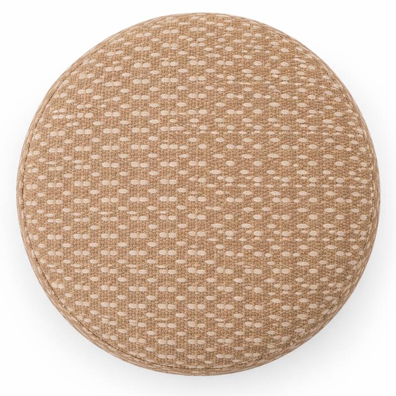 Modern Fabric Round Ottoman