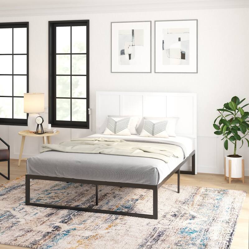 Solid Wood Paneled Headboard Only