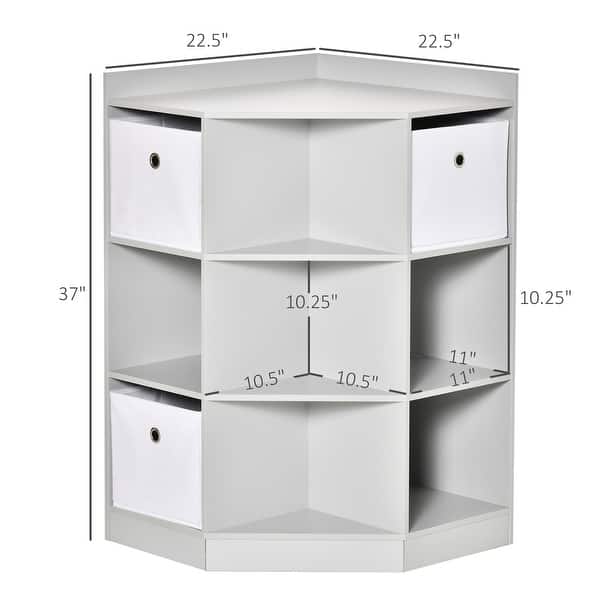 dimension image slide 1 of 2, Grey Kids Corner Cabinet