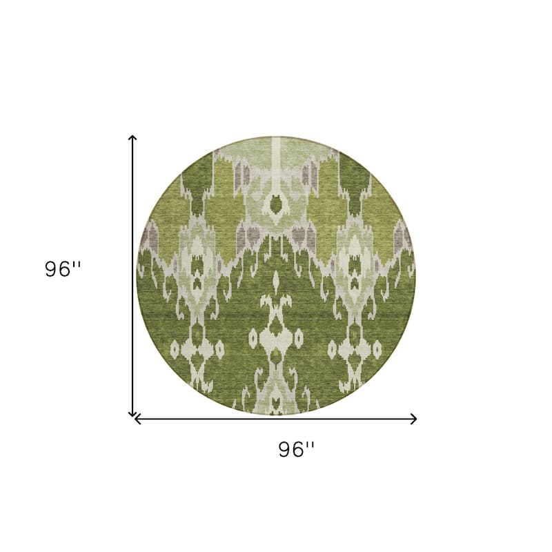 HomeRoots Ikat Transitional Rectangle Outdoor Rug