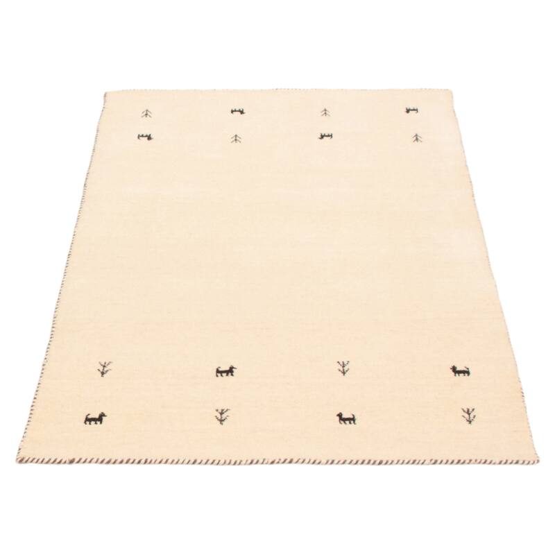Kashkuli Gabbeh Cream Rug 3'11" x 5'8" - 3'11 x 5'8