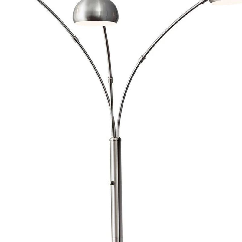 84” High Modern Tree Style Floor Lamp with 3 Light Arms and Bell Shades for Living Room Decor - 84”H x 45”W x 33”D