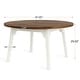 preview thumbnail 3 of 6, 47'' Round Dining Table for 4-6, Wood Dinning Room Table Circle Kitchen Table