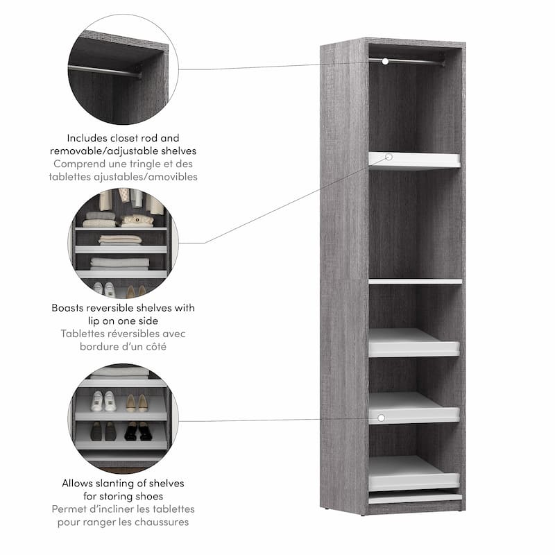 Cielo 20W Closet Organizer by Bestar