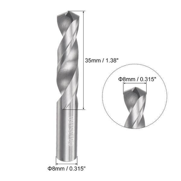 C2/K20 Tungsten Carbide Straight Shank Spiral Flutes Twist Drill Bit