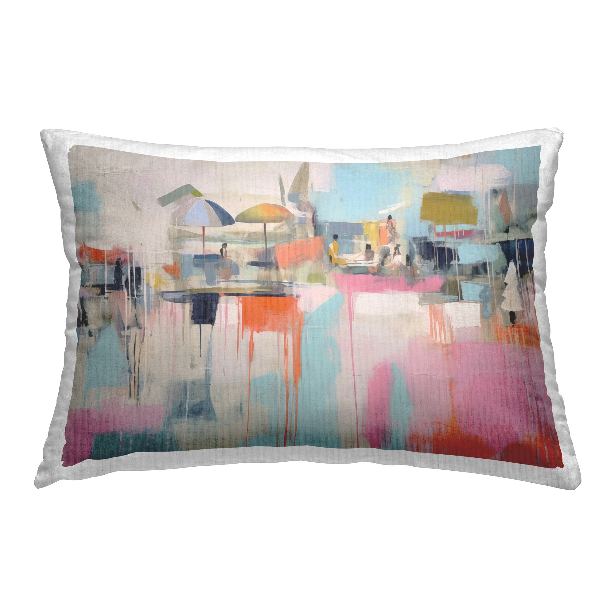 Stupell Paint Drip Bistro Decorative Printed Throw Pillow Design by Irena Orlov